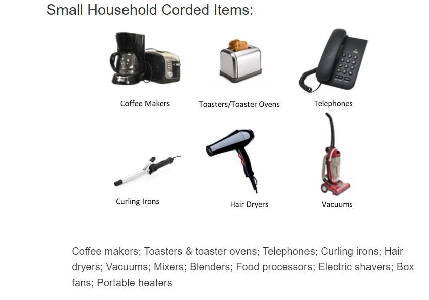 Small corded items