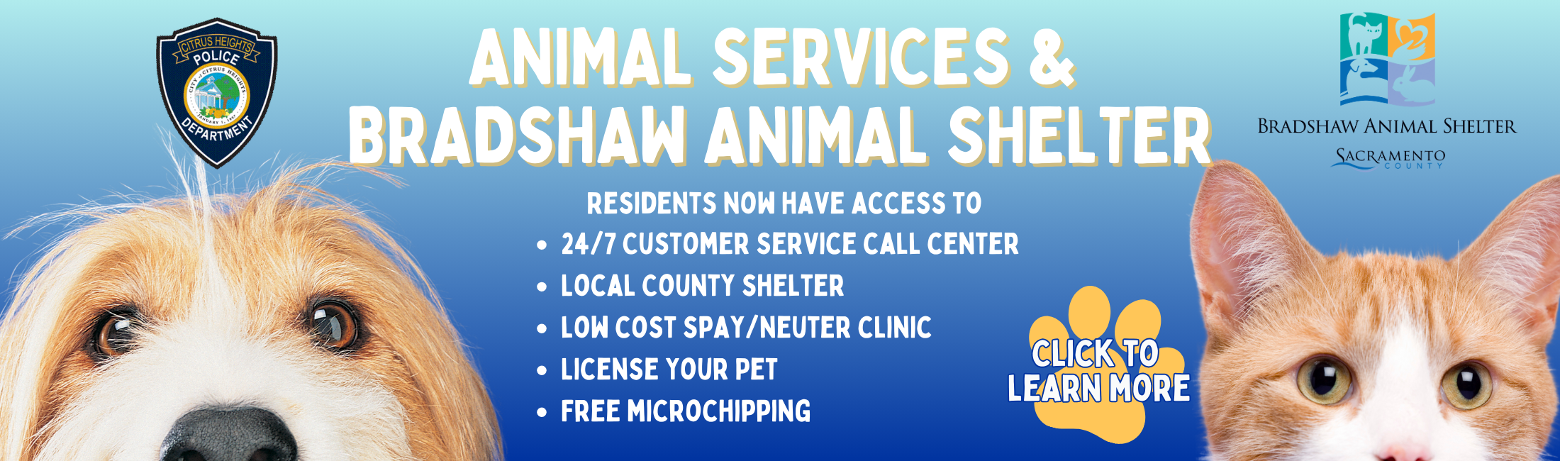 Animal Services Web Banner