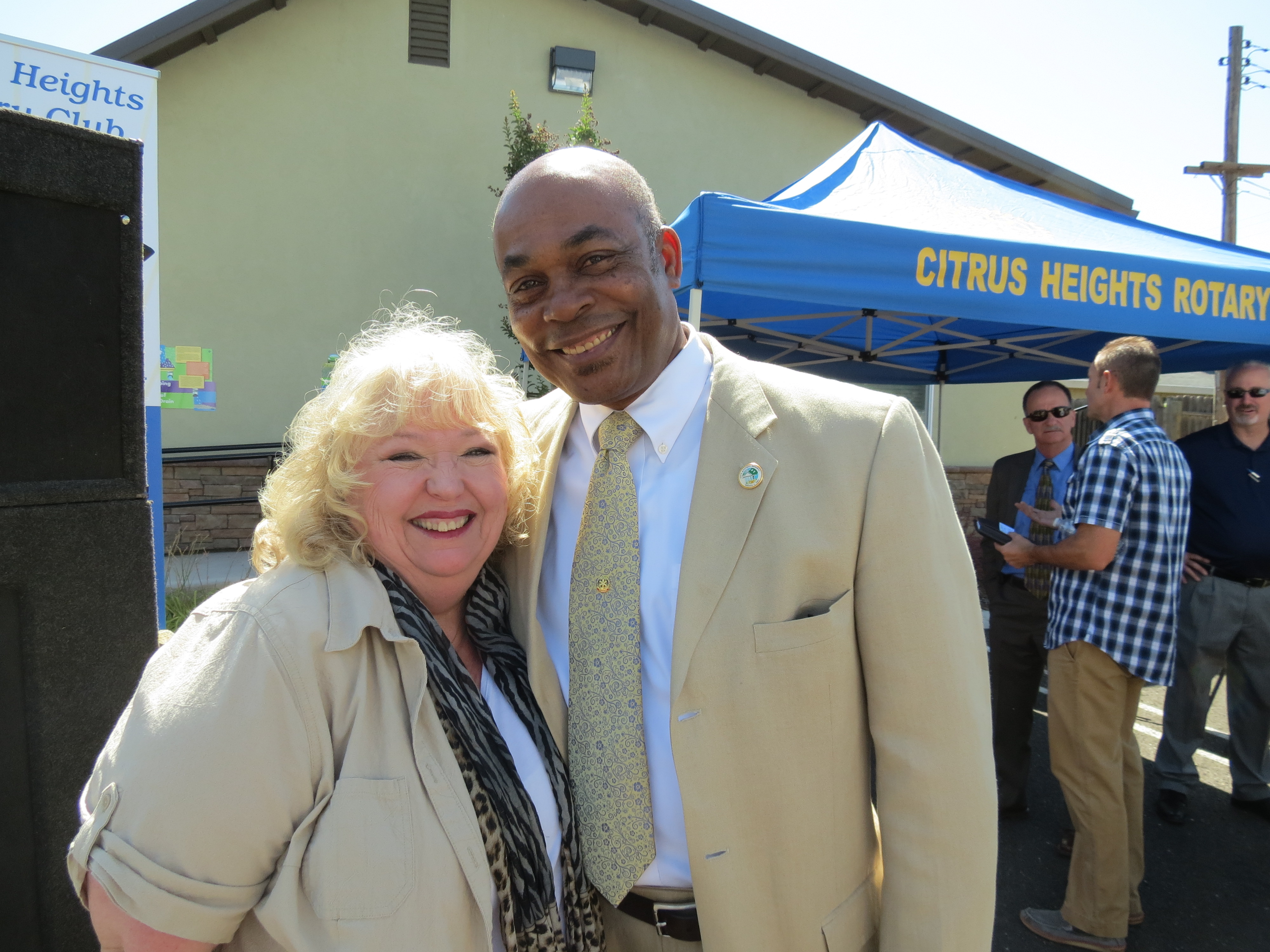 Mayor Mel Turner and Gladys Standard